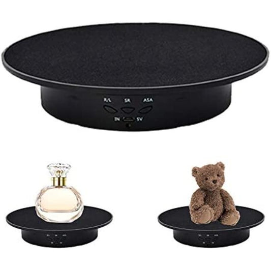 1pc 360-Degree Turntable Automatic Platform Velvety Surface, Display Stand, Rotating Display Stand, Turntable for Photography Rotating Turntable, Rotating Platform for Presentation, Retail Display Stand