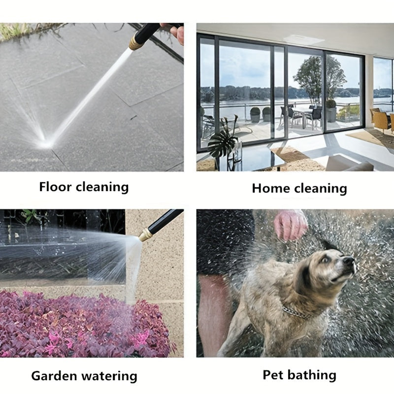 1pc High Pressure Water Gun for Car & Floor Washing, Hose Nozzle for Gardening, Yard Supplies