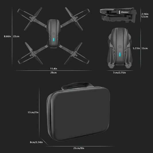 Lightweight and portable, enjoy flying anytime, anywhere - E99 optical flow version drone, dual cameras, rechargeable battery, folding design, one click takeoff, beginner drone, best choice for family entertainment, travel, h