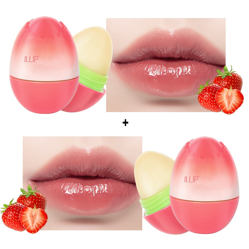 J-Lip Hydrating Lip Balm - 3 Scents Available, Nourishing & Moisturizing for Dry Lips, Combination Skin, Portable Design with Peach, Lemon & Green Ingredients, Compact & Travel-Friendly