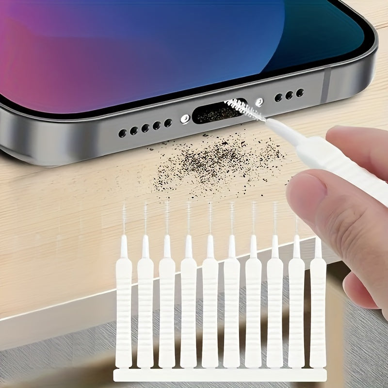 10pcs Ultra thin multifunctional cleaning tool kit, suitable for charging ports