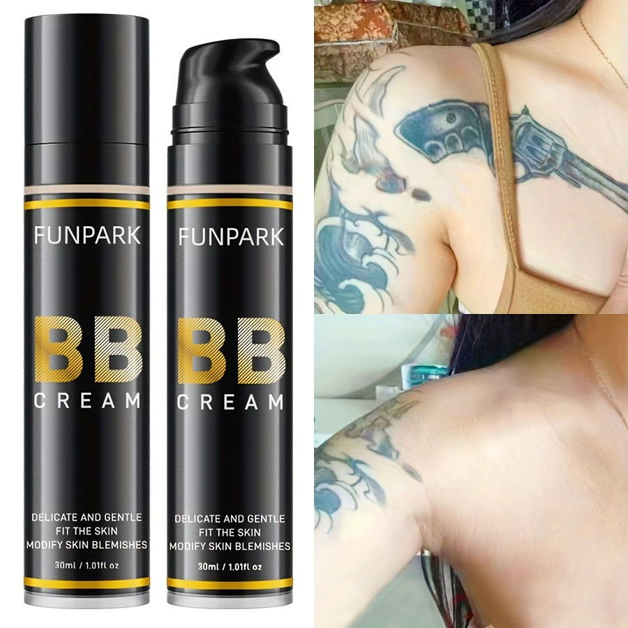 Funpark BB Cream Cream - Lightweight, Non-Sticky Liquid Foundation for All Skin Types, Nature Finish, Adjusts Skin Tone, Boosts Radiance and Clarity, 30ml/1.01fl.oz