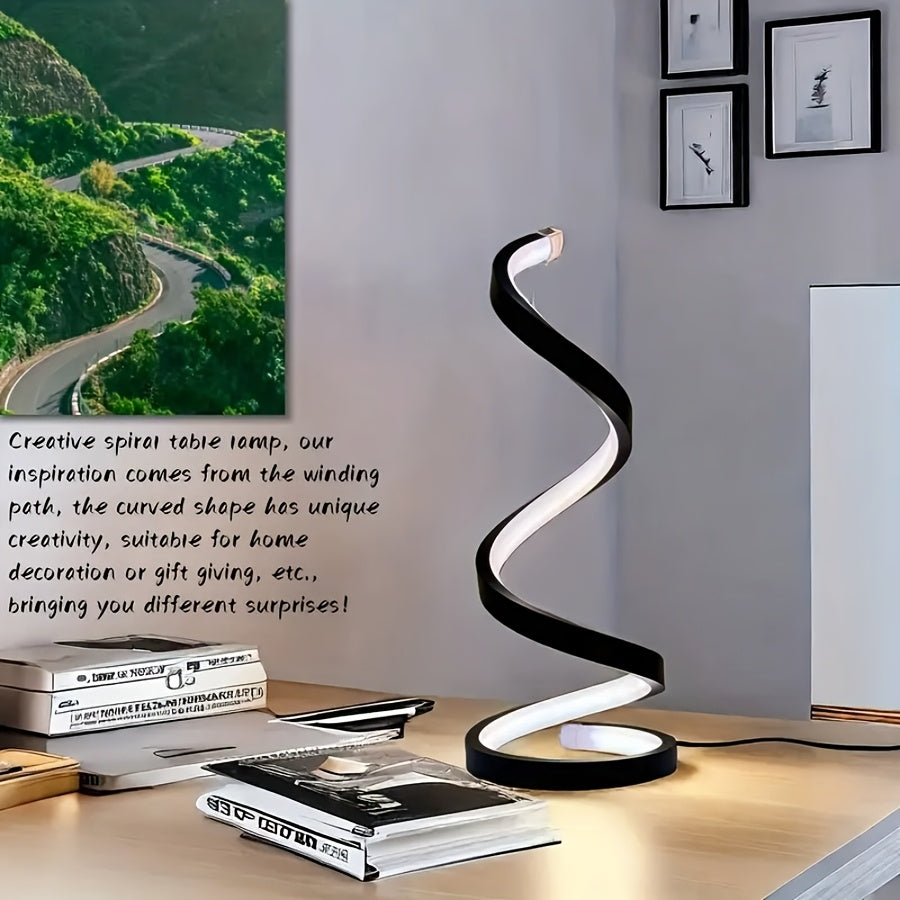 Modern LED Desk Lamp with USB-Powered Lighting - Adjustable Brightness, USB-Powered Table Light