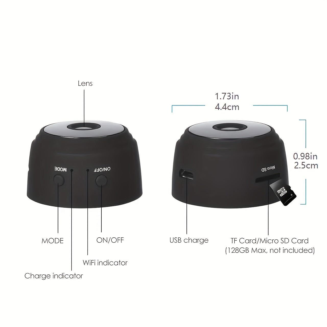 Ourlife Camera, High-Definition Camera, Rechargeable