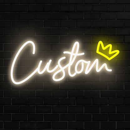 Customizable LED Neon Sign Light - Personalized Wall Mount Decor for Bedroom, Living Room, Party, Wedding, Birthday - USB Powered with Dimmable Push Button Control, Ideal Christmas Gift, Neon Signs for Wall