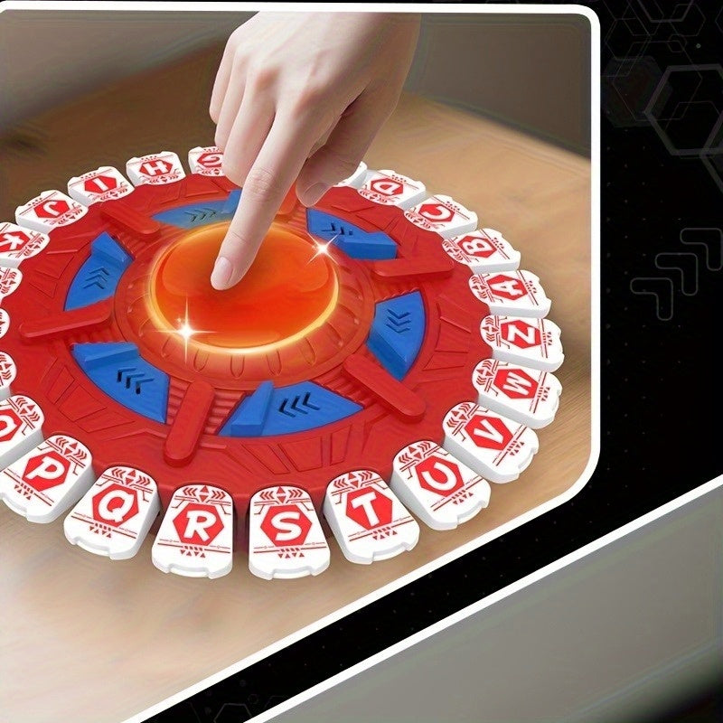 German Alphabet Spinner Game Toy - Educational Learning Board Game with Spinner Wheel for & Kids, Interactive Letters A-Z, Parent-Child Teaching Tool, Birthday/Christmas/Halloween Gift for Early Language Development