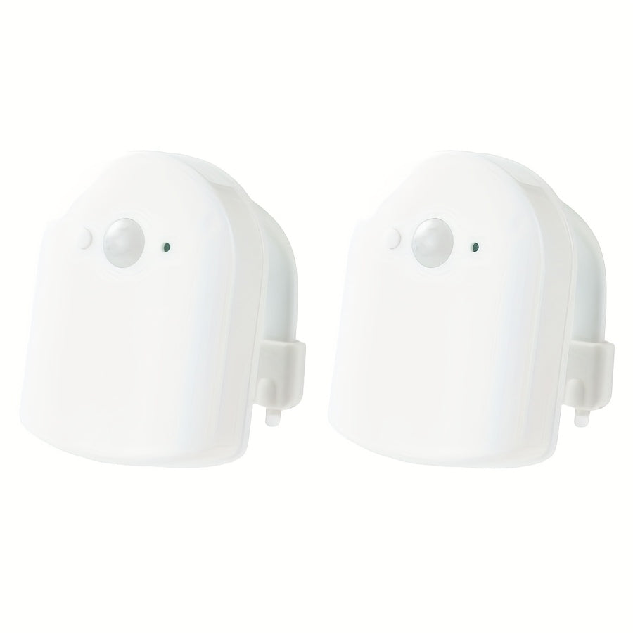 1/2pcs 16 Colors Human Motion Sensor Toilet Seat Light Inside Toilet Bathroom Night Light for Toilet Bowl Gift, Adjustable Human Motion Sensing Toilet Seat Light, Motion Sensing Toilet Night Light, Suitable for Bathrooms