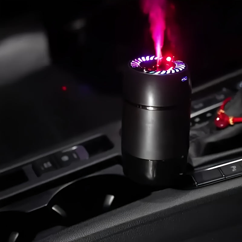 Smart Car Air Freshener with Star Projector, Long-Lasting, USB Rechargeable, Automatic On/Off, Essential Oil Diffuser for Odor Removal, Car Interior Decor Gift for Lovers