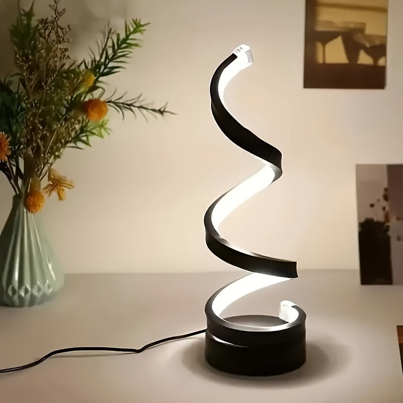 Modern LED Desk Lamp with USB-Powered Lighting - Adjustable Brightness, USB-Powered Table Light