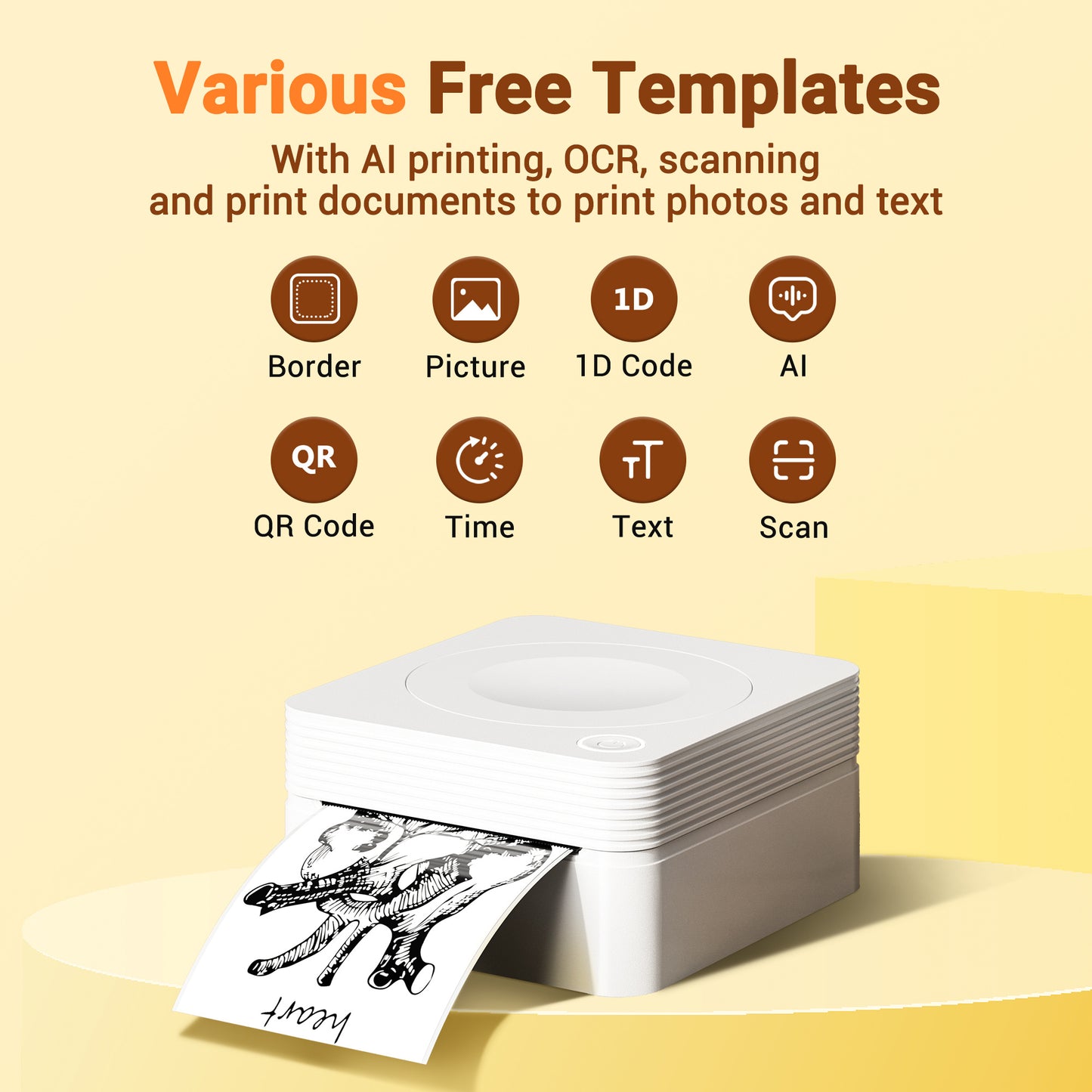 Mini Label Printer Self-Adhesive Labels, Portable Label Printer, P31S&P21&PM220 Combination of Different Designs, No Ink or Toner Required, Wireless Connectivity, For iOS and Android, For Home, Office and School, For Storage