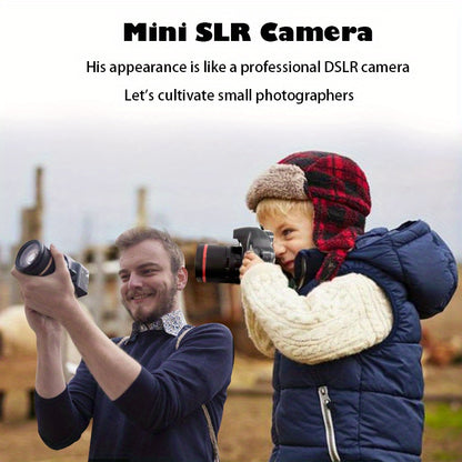 HD Youngsters' Digital Camera with Long Lens - Perfect Gift for Boys & Girls Ages 3-12, Includes 32GB Memory Card, Available in Pink/Purple/Blue/Black