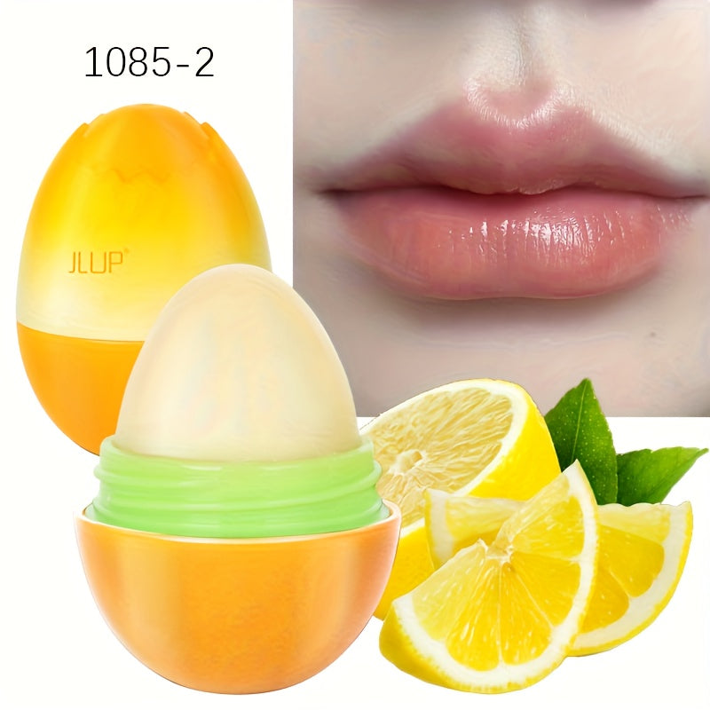 J-Lip Hydrating Lip Balm - 3 Scents Available, Nourishing & Moisturizing for Dry Lips, Combination Skin, Portable Design with Peach, Lemon & Green Ingredients, Compact & Travel-Friendly