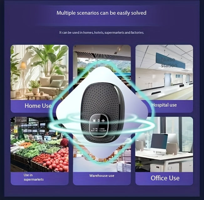 Home Smart Electronic Cat Mouse Repellent, Smart Soundwave technology for Mice, Silent and No Disturbance, Safe and Reliable, Hotel Smart Mouse Repellent, Soundwave technology Pest Control