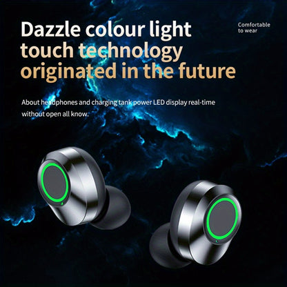 ANKRIYUL Wireless Earbuds Stereo Headset Sport Headphones in Ear Earphones with Charging Case