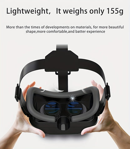 1pc Virtual Reality VR Glasses, Binoculars, Adjustable 3D Mobile VR - Comfortable Nose Rest and Strap, Mobile Lens with Controller, Perfect for Movies and TV