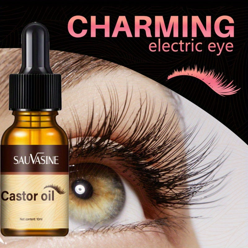 Castor Oil for Eyelashes And Eyebrows, Hair, Cold Pressed And Unrefined, Essential Oil for Dry Hair, Skin And Nail Care