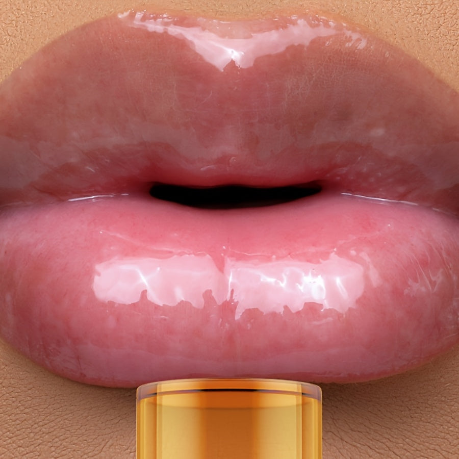 1pc KAFURUX PLUMP Lip Oil, Tinted Liquid Formula, High Shine Finish, Moisturizing Hydration, Fuller Lips Effect, Suitable for All Skin Types