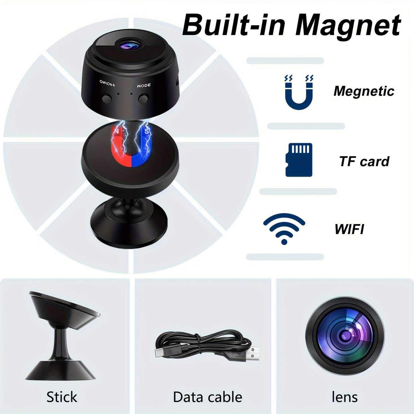 Wireless Security Camera | Crisp 480P Indoor Monitoring