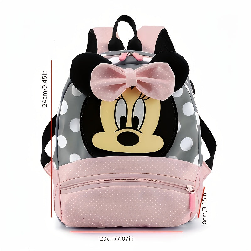 Disney Minnie Mouse Retro Backpack Unisex Backpack Multifunctional Storage Bag Suitable for Beach Vacation Airplane Camping Outing Travel Outdoor Strong Summer Elements Suitable for Easter Birthday and More Ideal gift for gif