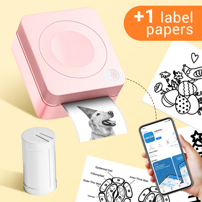 Mini Label Printer Self-Adhesive Labels, Portable Label Printer, P31S&P21&PM220 Combination of Different Designs, No Ink or Toner Required, Wireless Connectivity, For iOS and Android, For Home, Office and School, For Storage