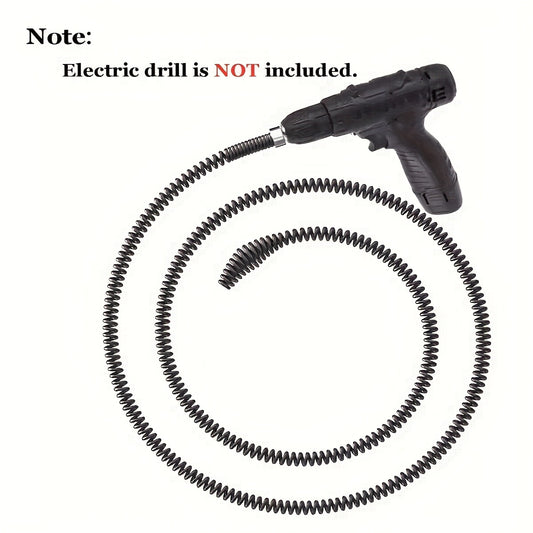 1pc Pipe Deburring Tool Drill Attachment, Multi-Functional Drain and Toilet Plunger, Hair and Debris Removal, Bathroom and Kitchen Drain Cleaner, Flexible Pipe Assistant for Commercial and Residential Use, Durable and Space-S