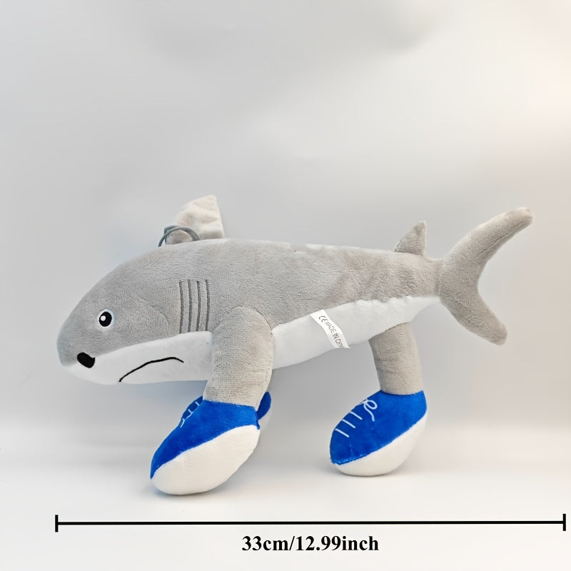 Tralalero Tralala Italian Brain Rot Animal Shark Plush Toy - Soft Blue Shark with White Teeth & Black Eyes, Cute Stuffed Animal Gift for Birthdays, Holidays, or Home Decor, Holiday Gift Item, Playful Design, Durable Stitching
