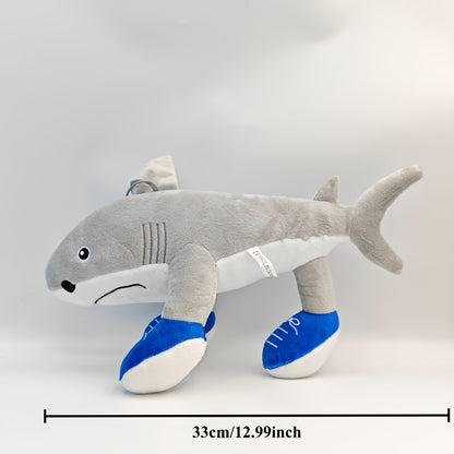 Tralalero Tralala Italian Brain Rot Animal Shark Plush Toy - Soft Blue Shark with White Teeth & Black Eyes, Cute Stuffed Animal Gift for Birthdays, Holidays, or Home Decor, Holiday Gift Item, Playful Design, Durable Stitching