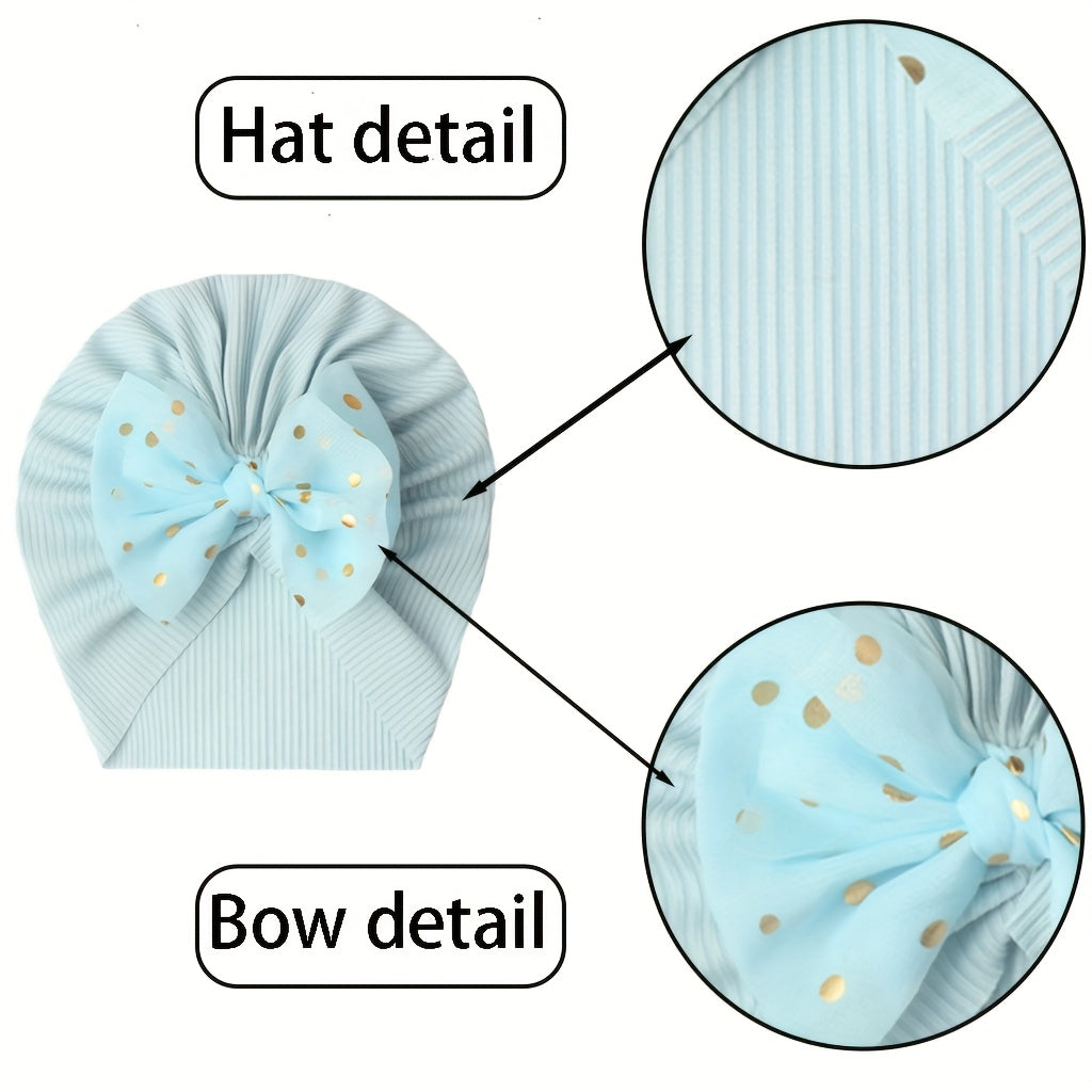 Set of 11 Baby Girl Caps with Disc Flower Newborn Toddler Caps Hats Baby Kids Knot Turban Headband Cap