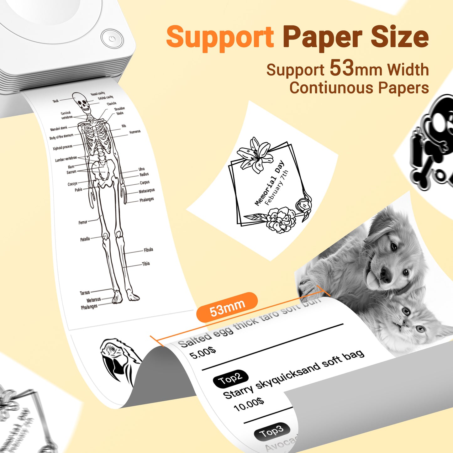 Mini Label Printer Self-Adhesive Labels, Portable Label Printer, P31S&P21&PM220 Combination of Different Designs, No Ink or Toner Required, Wireless Connectivity, For iOS and Android, For Home, Office and School, For Storage