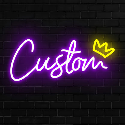 Customizable LED Neon Sign Light - Personalized Wall Mount Decor for Bedroom, Living Room, Party, Wedding, Birthday - USB Powered with Dimmable Push Button Control, Ideal Christmas Gift, Neon Signs for Wall
