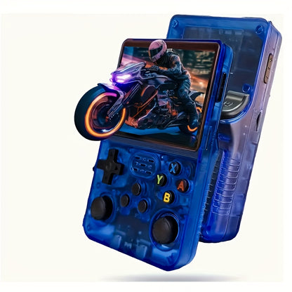 R36S Retro Handheld Game Console - ArkOS, Long Battery Life 3000mAh, USB Charging, Supports Multiple Formats, 3.5-inch Display, Large Storage Capacity-