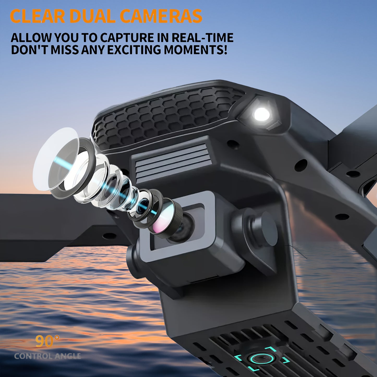 E88 Dual Camera Drone - Supports Wi-Fi, App Control