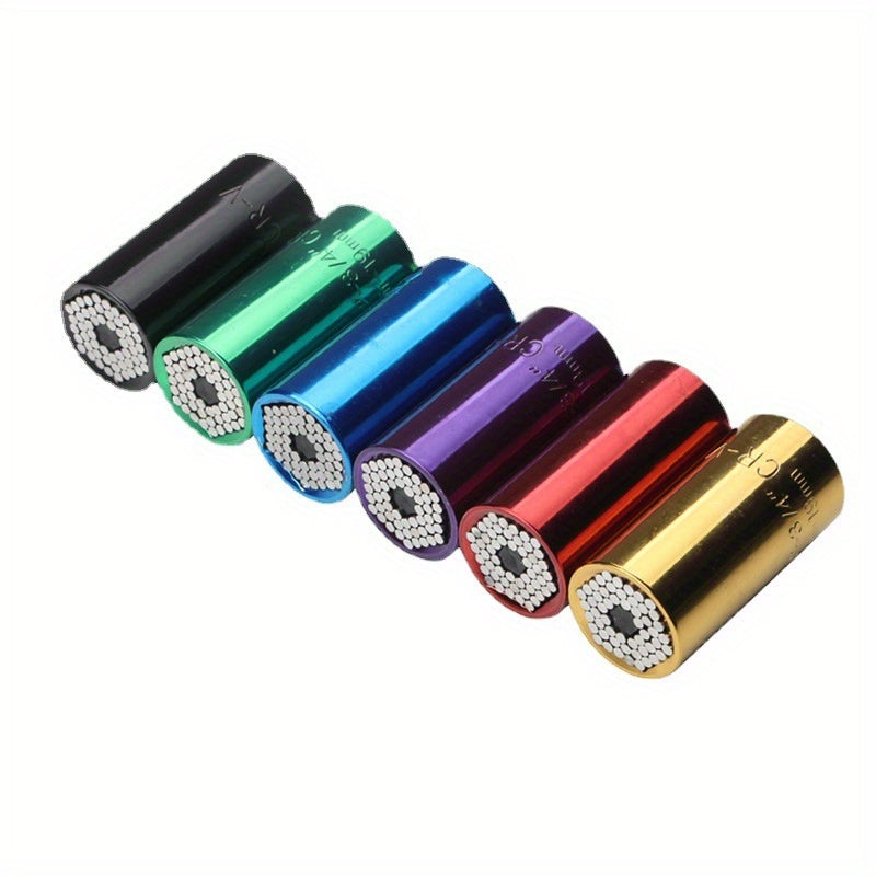 1 Set, Universal Torque Wrench 7-19mm Hexagonal Multi-functional Universal Socket