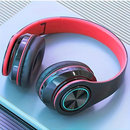 39 Luminous Wireless Headphones with Plug-in, Wired and Wireless Multifunctional Use