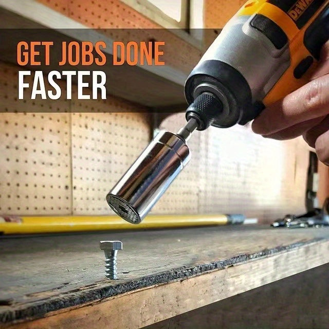 1 Set, Universal Torque Wrench 7-19mm Hexagonal Multi-functional Universal Socket