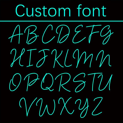 Customizable LED Neon Sign Light - Personalized Wall Mount Decor for Bedroom, Living Room, Party, Wedding, Birthday - USB Powered with Dimmable Push Button Control, Ideal Christmas Gift, Neon Signs for Wall