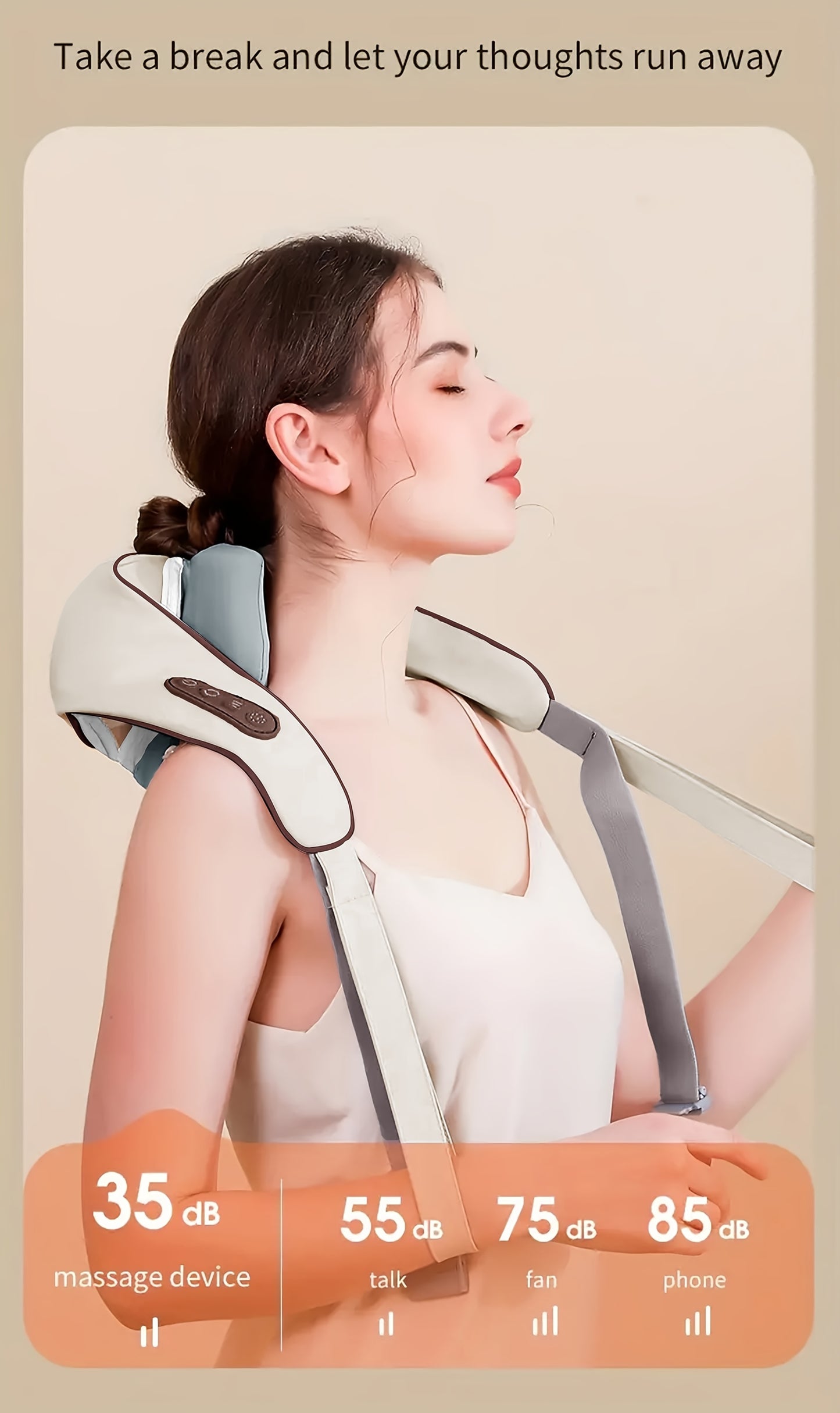 Automatic Kneading Device for Neck, Back, Waist, And Shoulder Massage Targeting Trapezius Muscles.