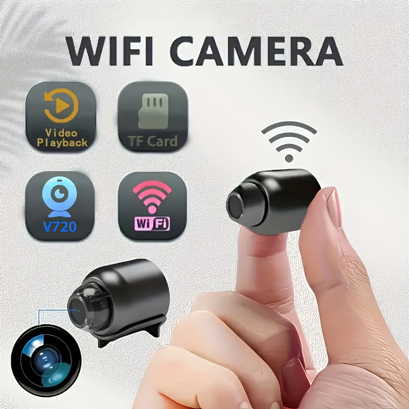 Compact security smart WiFi camera, anti-theft camera, supports 2.4g WiFi band, not High Quality, with remote application, you can view the video at any time, support motion detection, alert push, ideal for home assistant