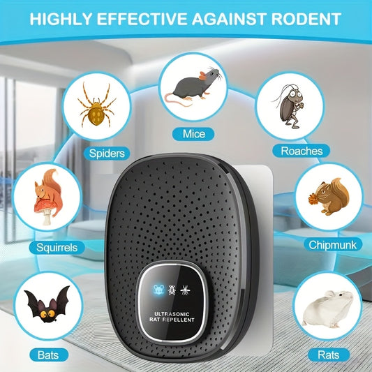 Home Smart Electronic Cat Mouse Repellent, Smart Soundwave technology for Mice, Silent and No Disturbance, Safe and Reliable, Hotel Smart Mouse Repellent, Soundwave technology Pest Control