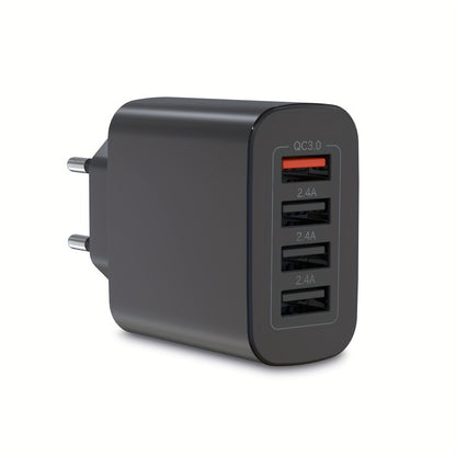 60W Fast Charging Adapter 4 Ports (EU Plug)