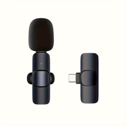 Feng Yang Wireless Lavalier Microphone, Plug and Play, Type C Phone Compatible