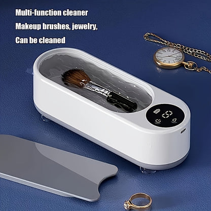 FEIYBA A Versatile Cleaning Device That Requires No Chemicals, Ideal for Cleaning Glasses, Jewelry, Watches, And Dental Braces, Featuring a Digital Screen And a Compartment for Accessories, Electric motor technology enables e
