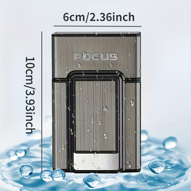 20pcs Cigarettes Capacity Cigarette Box Metal Cigarette Case with Lighter Windproof Torch Lighter Gadgets for Men Stocking Stuffers for Adults, Father's Day Gift, Birthday Day Gift, Christmas Day Gift, Cigarette Pouch