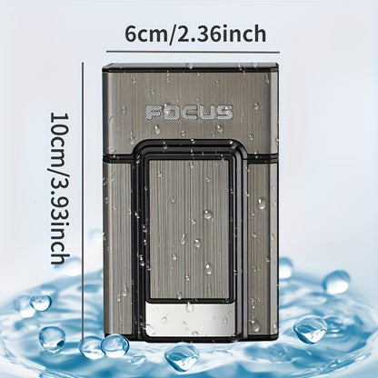 20pcs Cigarettes Capacity Cigarette Box Metal Cigarette Case with Lighter Windproof Torch Lighter Gadgets for Men Stocking Stuffers for Adults, Father's Day Gift, Birthday Day Gift, Christmas Day Gift, Cigarette Pouch