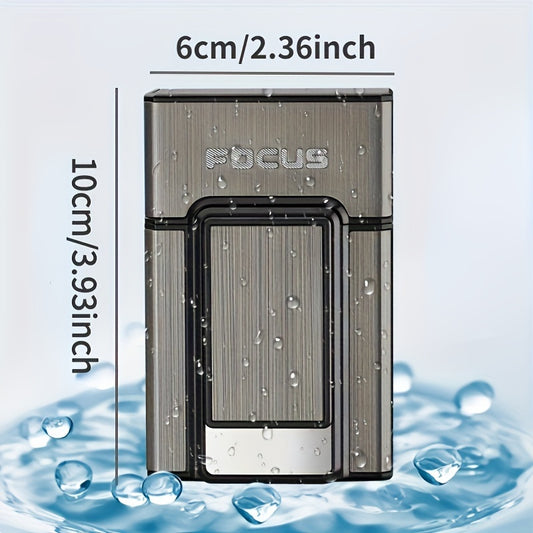 20pcs Cigarettes Capacity Cigarette Box Metal Cigarette Case with Lighter Windproof Torch Lighter Gadgets for Men Stocking Stuffers for Adults, Father's Day Gift, Birthday Day Gift, Christmas Day Gift, Cigarette Pouch