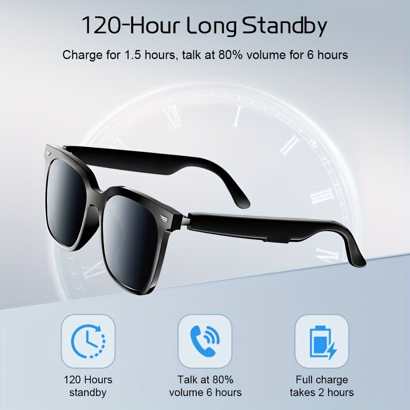 2025 New Wireless Electroplated Glasses Headphones