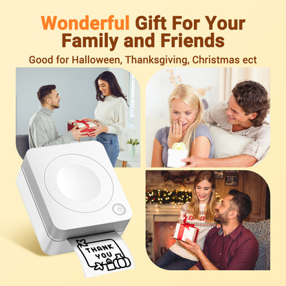 Mini Label Printer Self-Adhesive Labels, Portable Label Printer, P31S&P21&PM220 Combination of Different Designs, No Ink or Toner Required, Wireless Connectivity, For iOS and Android, For Home, Office and School, For Storage