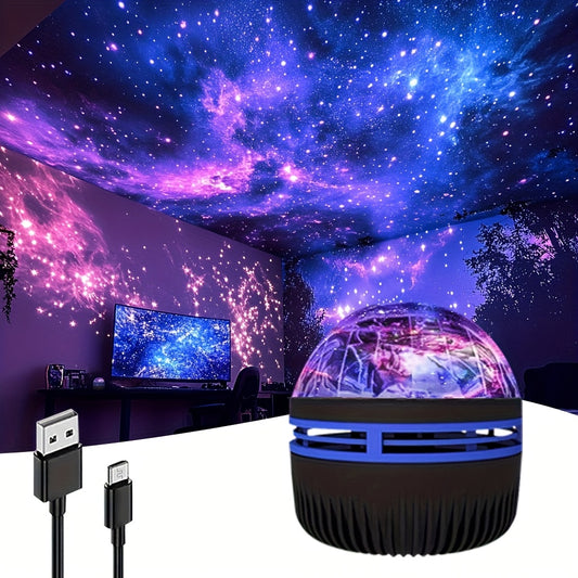 7-Color Aurora LED Projector with Remote Control