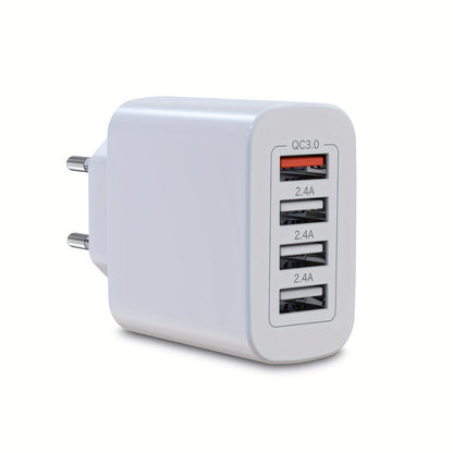 60W Fast Charging Adapter 4 Ports (EU Plug)