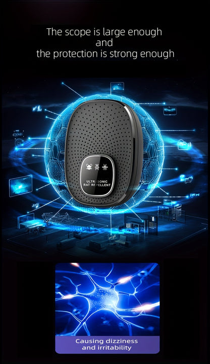 Home Smart Electronic Cat Mouse Repellent, Smart Soundwave technology for Mice, Silent and No Disturbance, Safe and Reliable, Hotel Smart Mouse Repellent, Soundwave technology Pest Control